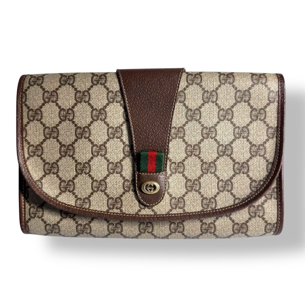 Gucci Supreme GG Monogram  Clutch Crossbody Bag - Picture 3 of 17